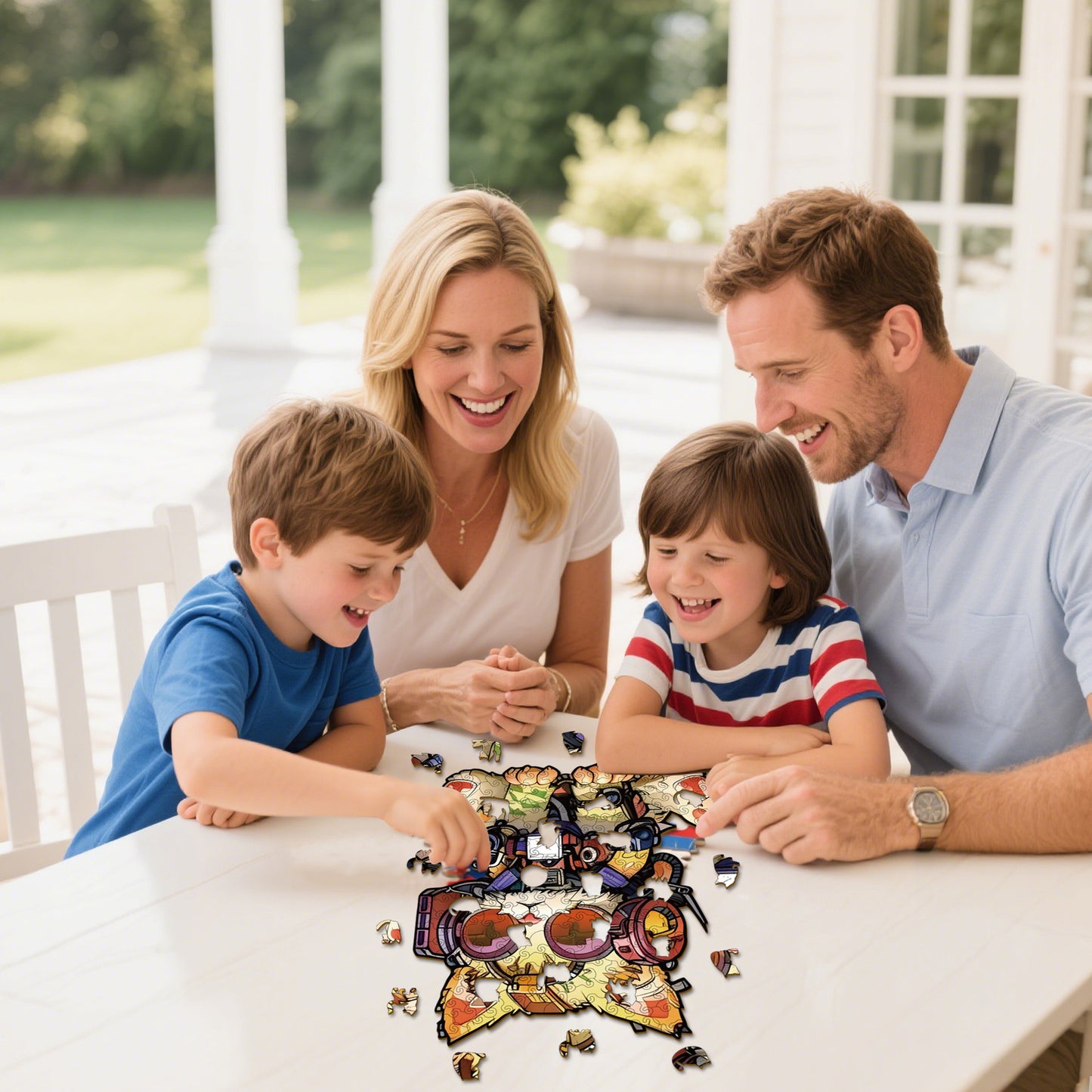 Creative Irregular Wooden Puzzles, Educational Animal Building Blocks, Stress Relief Toys