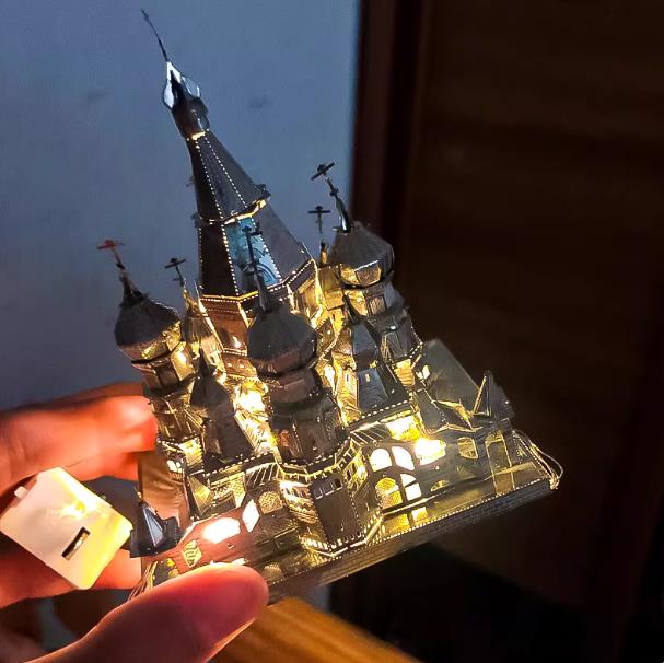 Saint Basil's Cathedral 3D Metal Model Puzzle | DIY Craft Brain Teaser Assembly Toy for All Ages