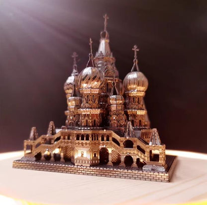 Saint Basil's Cathedral 3D Metal Model Puzzle | DIY Craft Brain Teaser Assembly Toy for All Ages