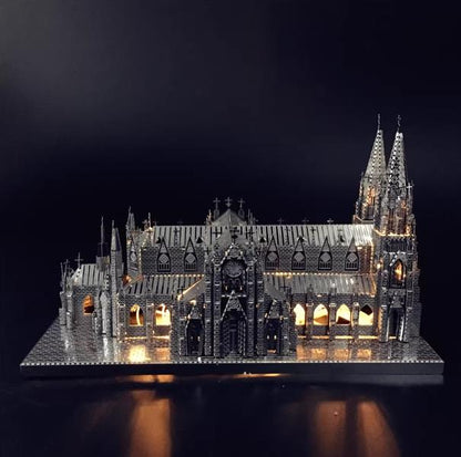 3D Stereoscopic Metal St. Patrick's Cathedral New York Model Puzzle - DIY Handmade Educational Assembly Toy