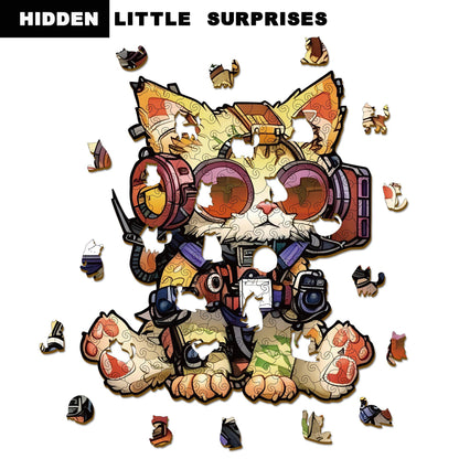 Creative Irregular Wooden Puzzles, Educational Animal Building Blocks, Stress Relief Toys