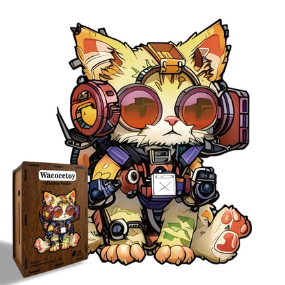 Creative Irregular Wooden Puzzles, Educational Animal Building Blocks, Stress Relief Toys