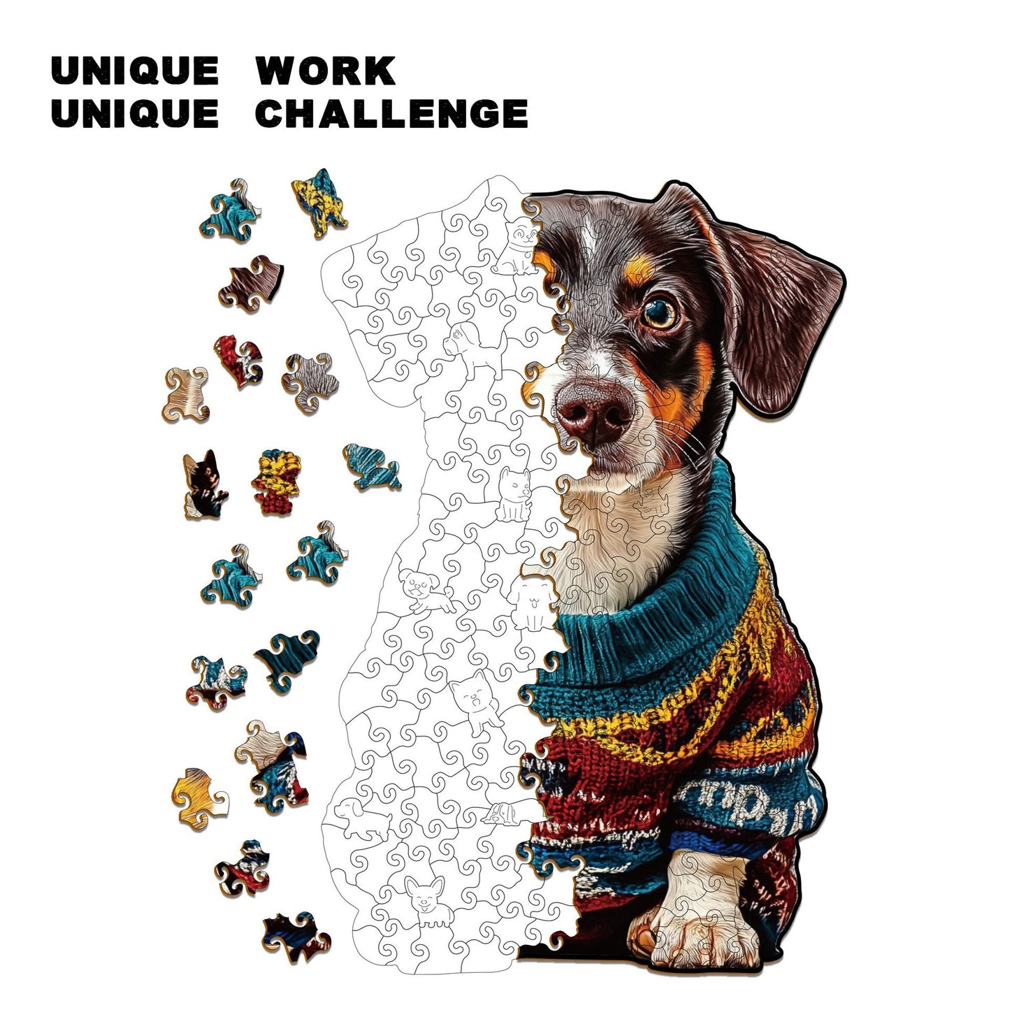 Creative Special-Shaped Wooden Puzzles | Brain-Boosting Stress Relief Toys