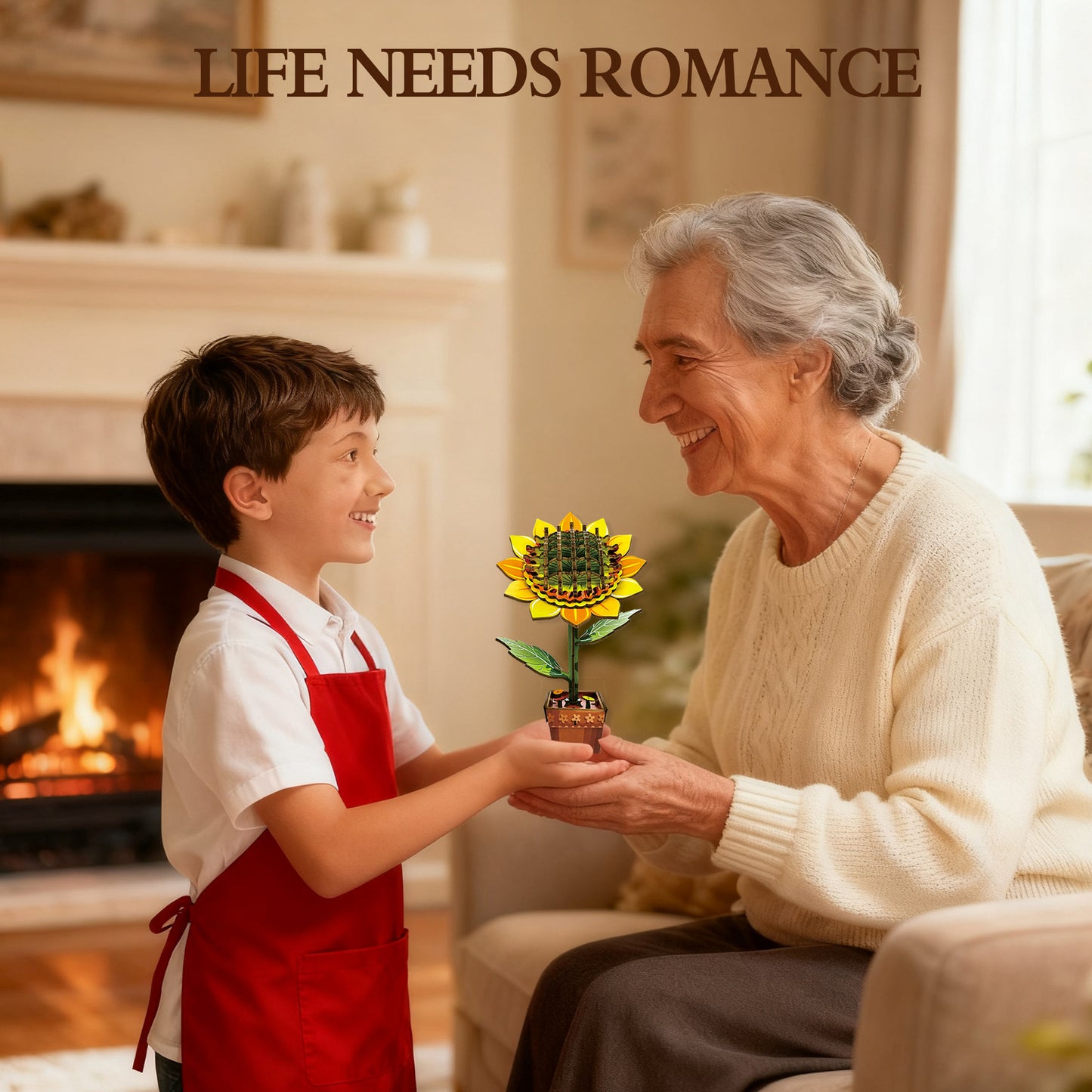 3D Sunflower Puzzle Wooden DIY Coloring Toy Two-in-One Set Three-Dimensional Puzzle