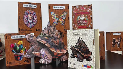 Wooden Irregular Shape Stress Relief Puzzle Educational Toy Decorative Painting